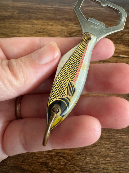 Vintage Fish Shaped Pocket Knife with Bottle Opener
