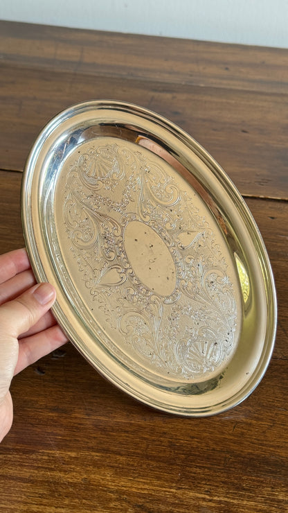 Small Oval Silver Trinket Dish - Silverware Products
