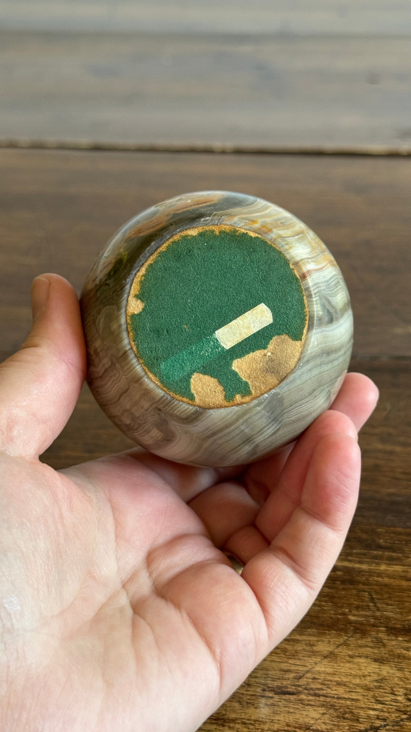 Stone Tealight Candle Holder - Ball Shaped Candle Holder