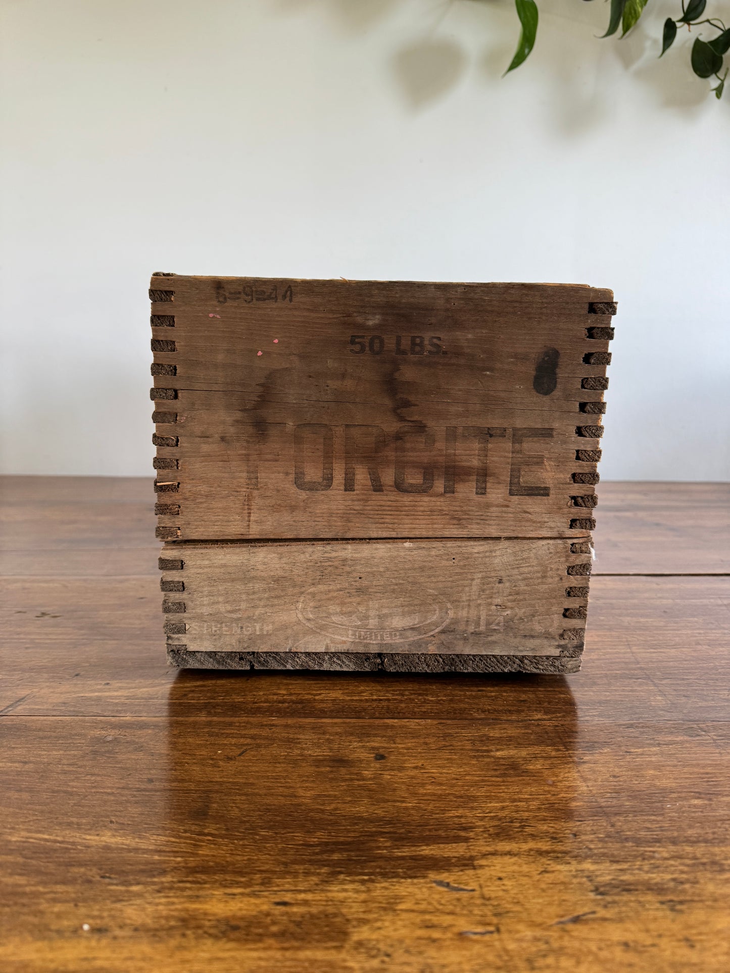 Dynamite Forcite CIL Wooden Crate