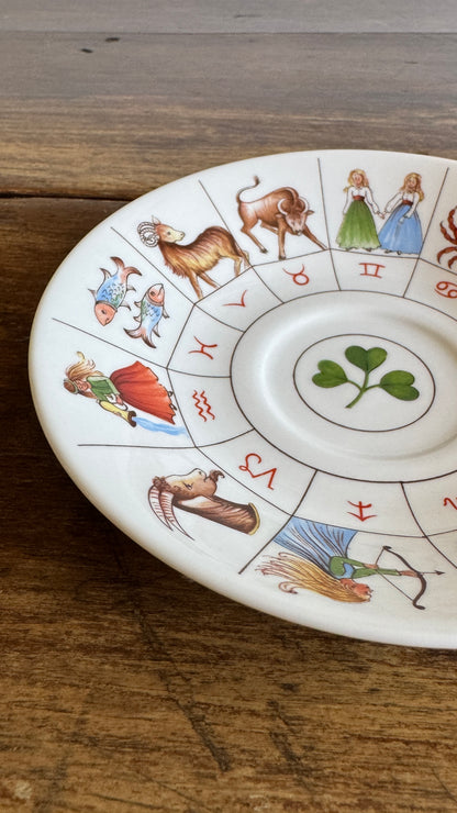 Vintage 1985 Royal Kendal Zodiac Saucer Plate - Made in England