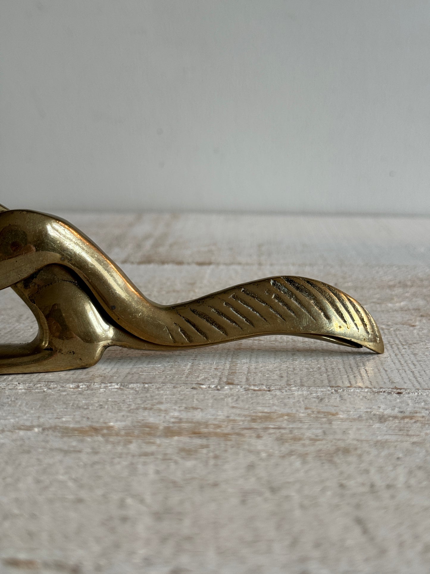 Vintage Brass Squirrel Nut Cracker - Cottage Nut Pressure Cracker