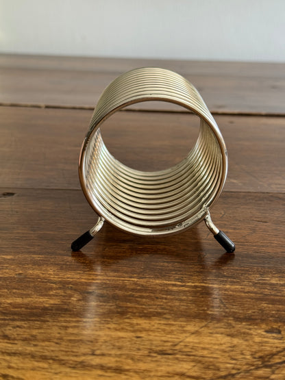 Vintage Coil Letter Holder with Rubber Feet