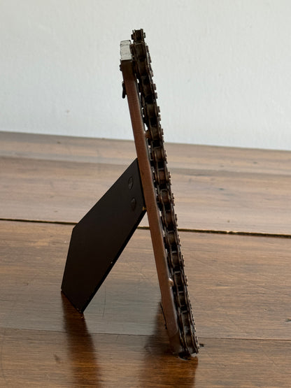 Upcycled Bicycle Chain Picture Frame 4x6