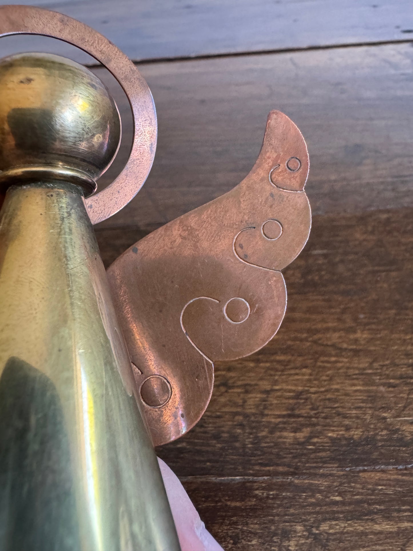 Vintage Brass and Copper Angel Figurine