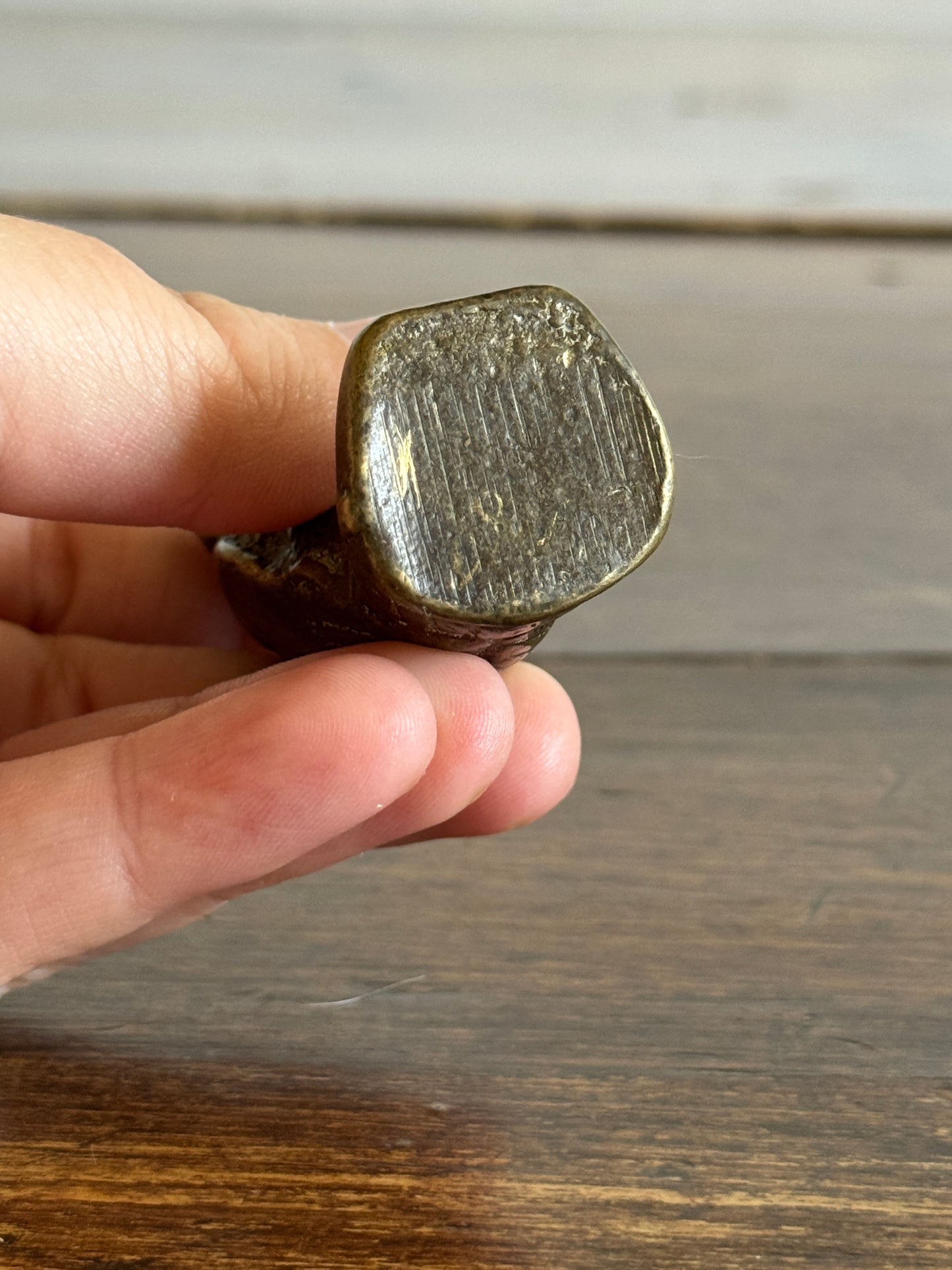 Small Heavy Brass Owl Figurine