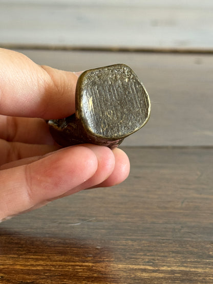 Small Heavy Brass Owl Figurine