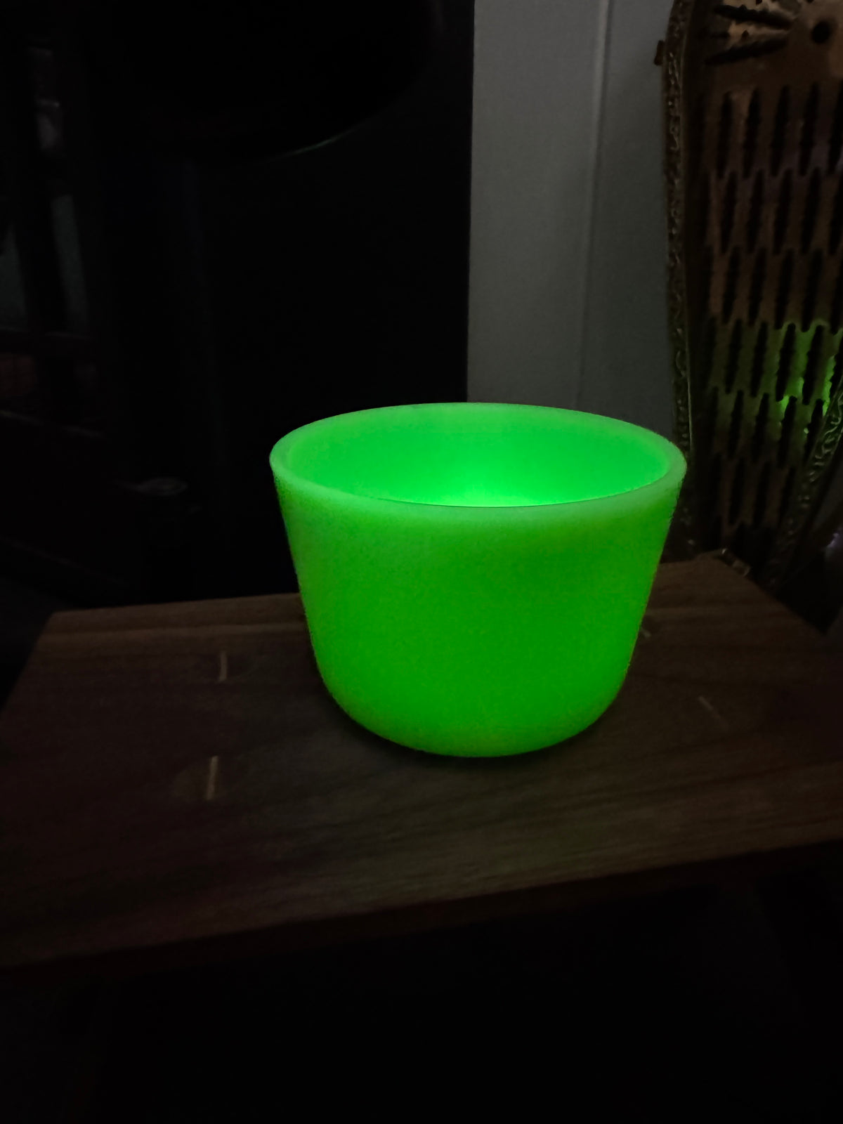 Vintage Jadeite Green Glass Dish by McKee - Glows