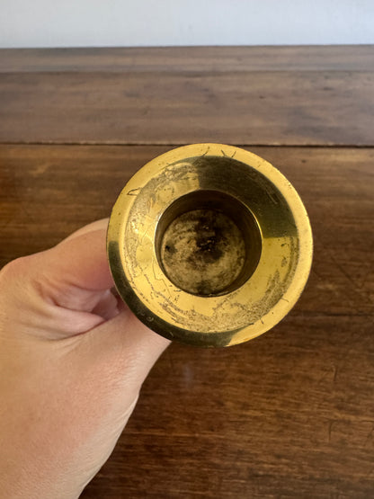 Vintage Acrylic and Brass Candleholder by Partylite - Made in China