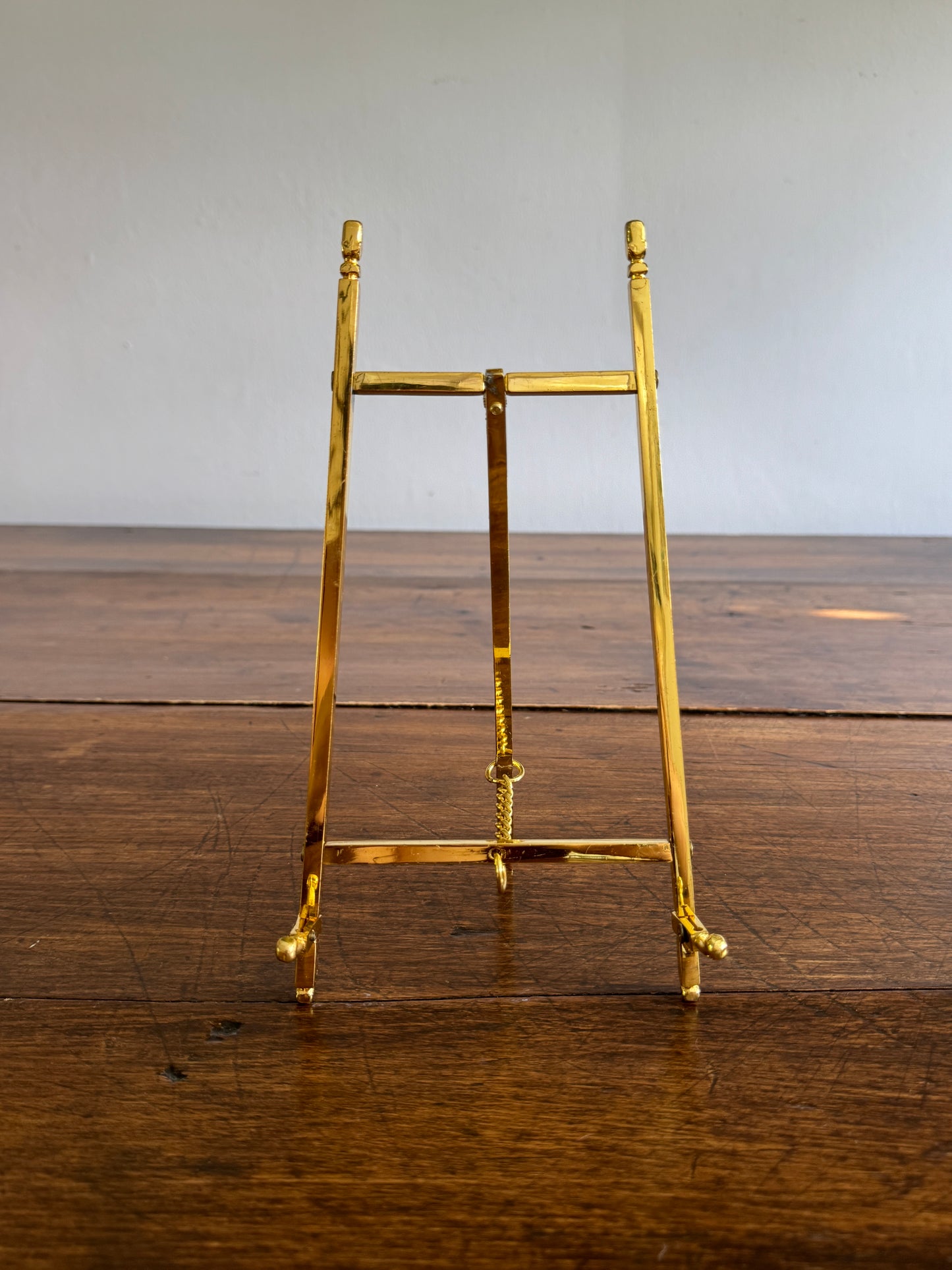 Brass Plated Art Stand - Folding Easel Photo Stand