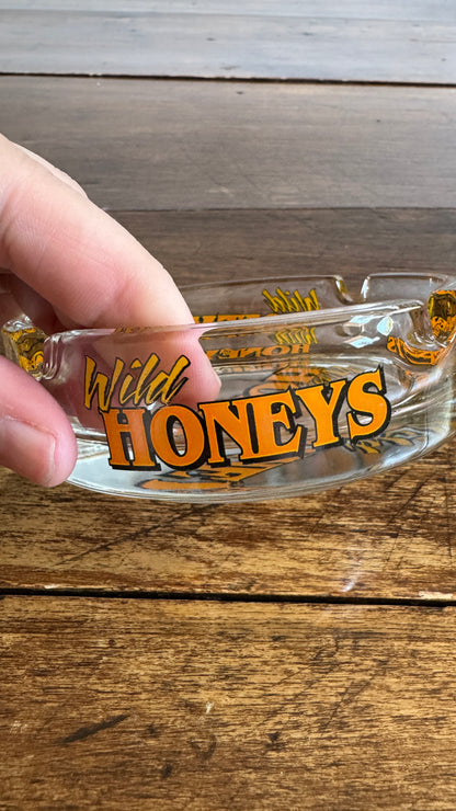 Wild Honeys Glass Ashtray