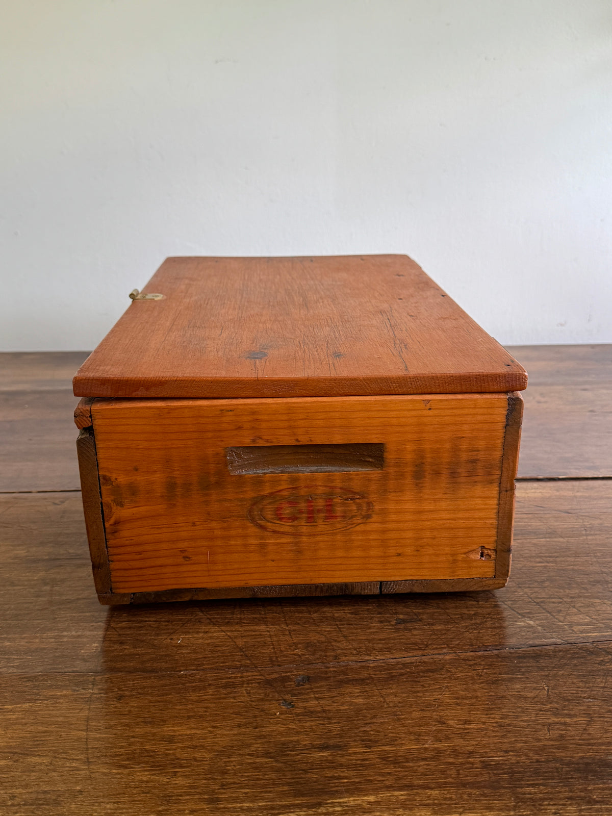Vintage Repurposed Explosives Crate Storage Box with Key Lock