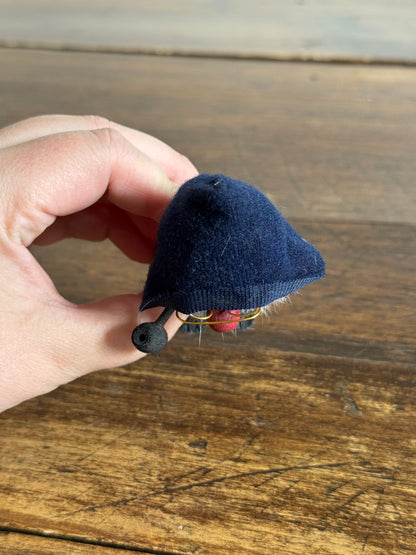 Magnetic Paperclip Holder Mini Wood Figurine