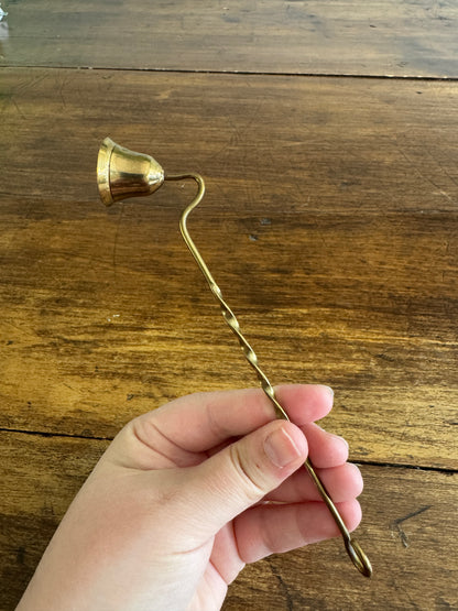 Miniature Brass Snuffer with Simple Twist Handle - B