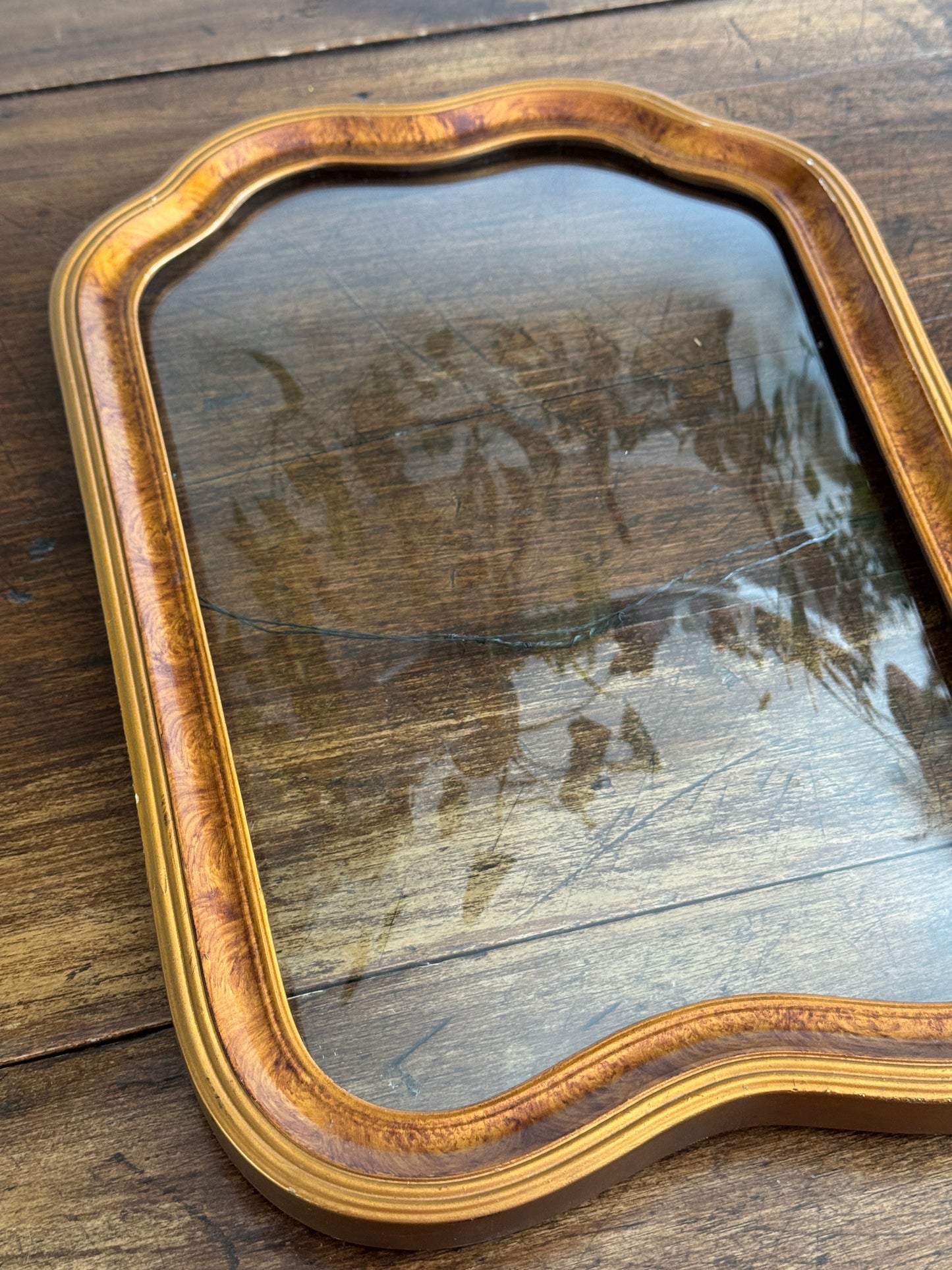 PICK ONE - Antique Photo Frame with Original Curved Glass Fronts