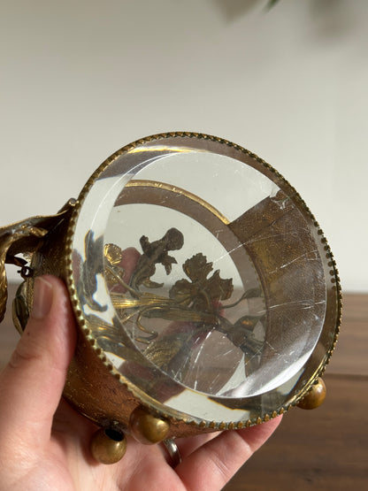 Vintage French Jewlery Box Glass Display - Condition Issues