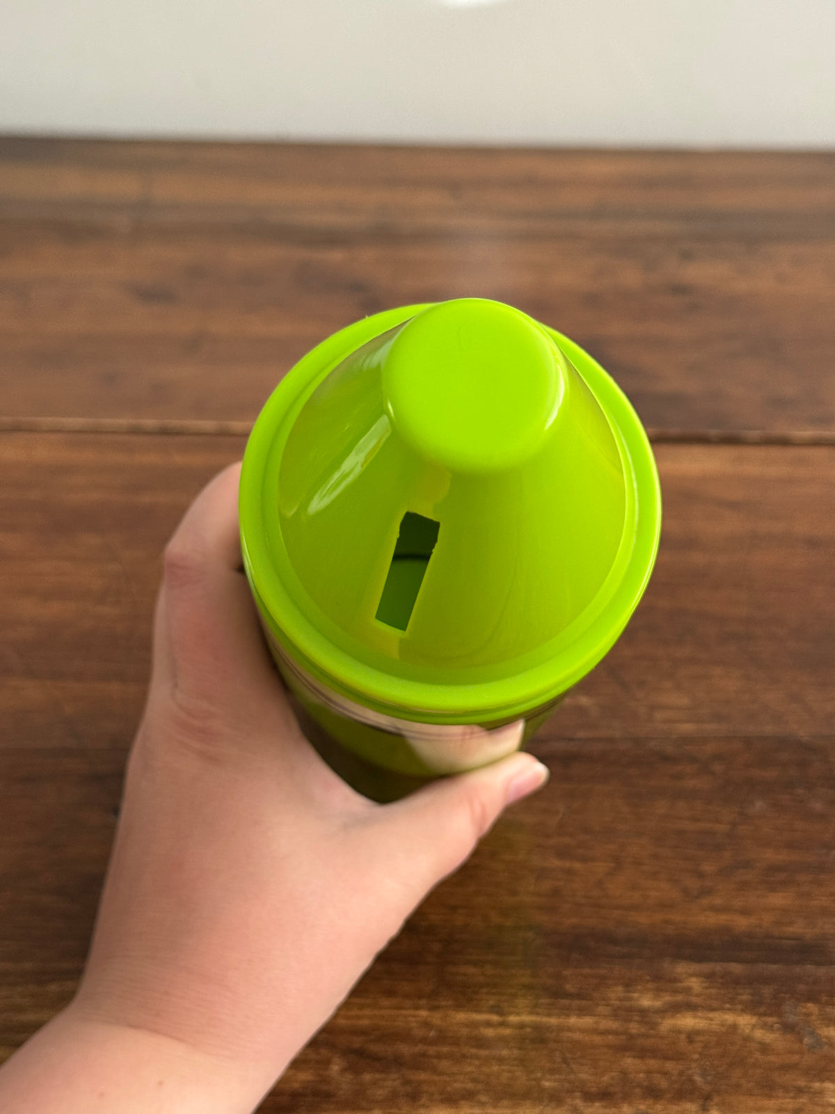 Modern Crayola Crayon Bank - Electric Lime Green Metal Base Plastic Top