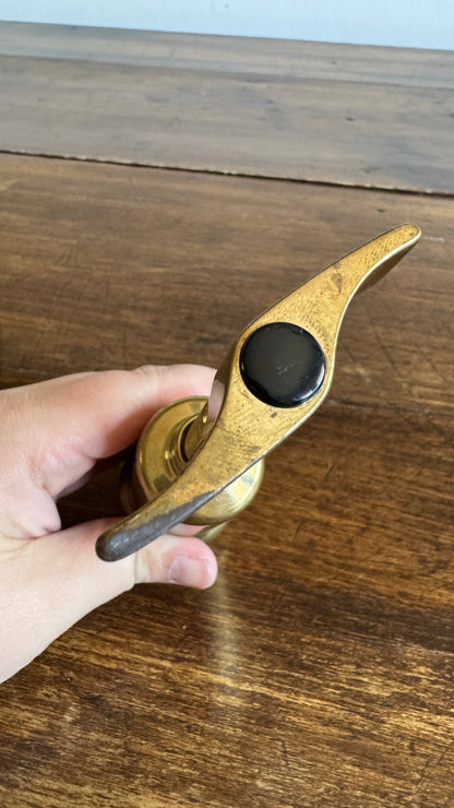 Vintage Brass Wine Corkscrew - Made in Italy