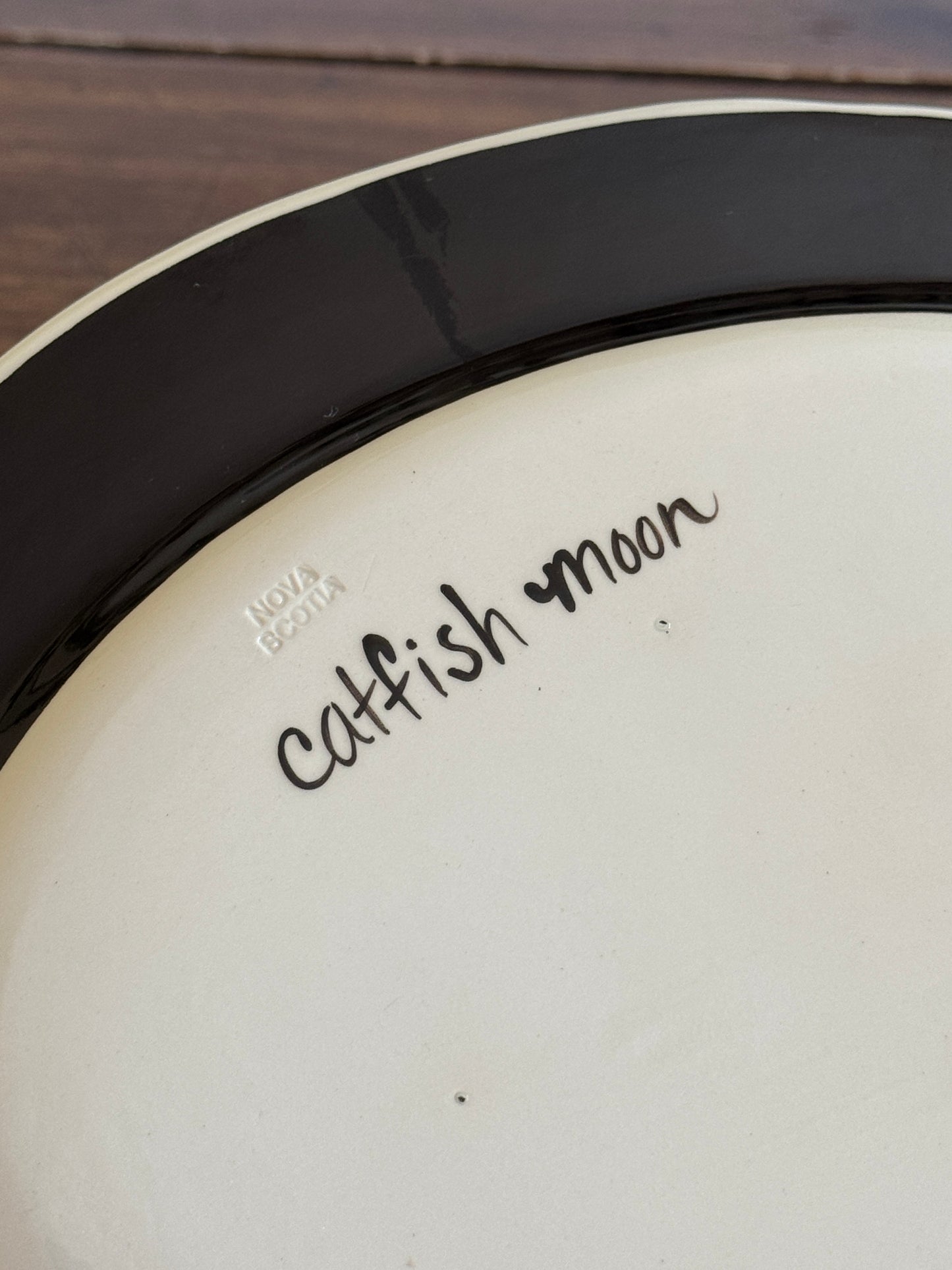 Three Wise Cats Plate by Catfish Moon Nova Scotia - Made in Canada