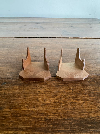 Brown Plastic Stands for Teacup Sets or Mini Collections