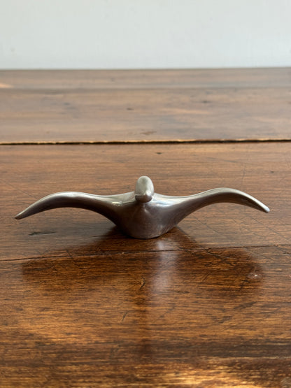 Vintage Hoselton Aluminum Bird in Flight Sculpture