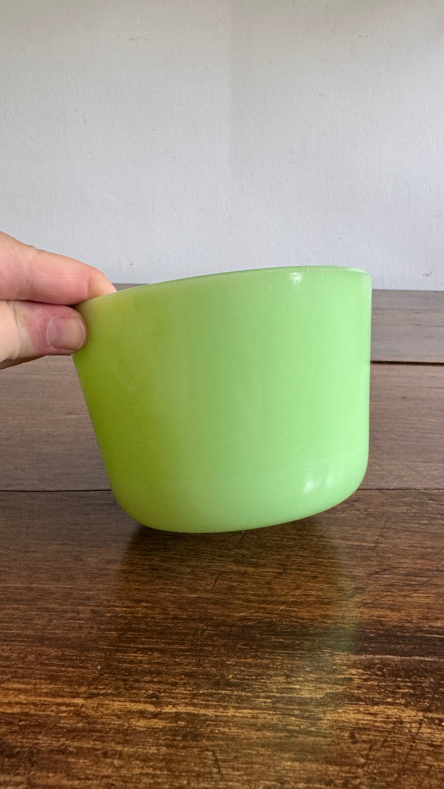 Vintage Jadeite Green Glass Dish by McKee - Glows