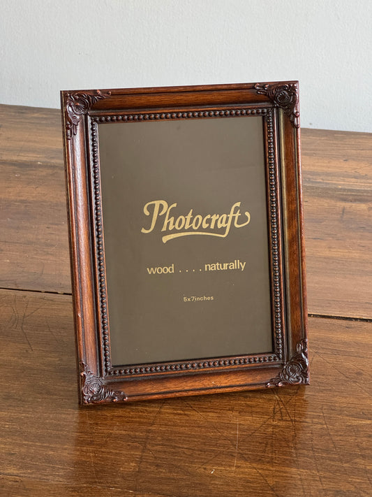 Vintage Wood Photocraft 5x7 Photo Frame