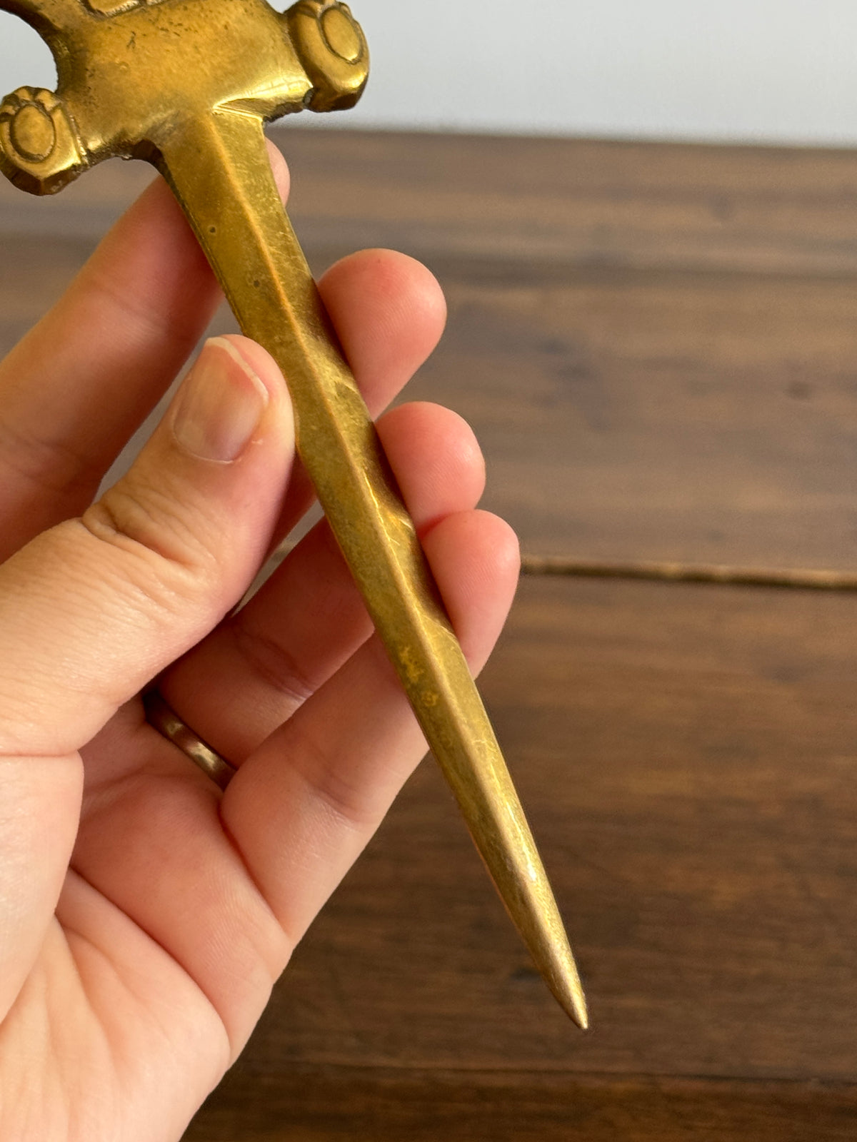 Vintage Brass Bear Letter Opener
