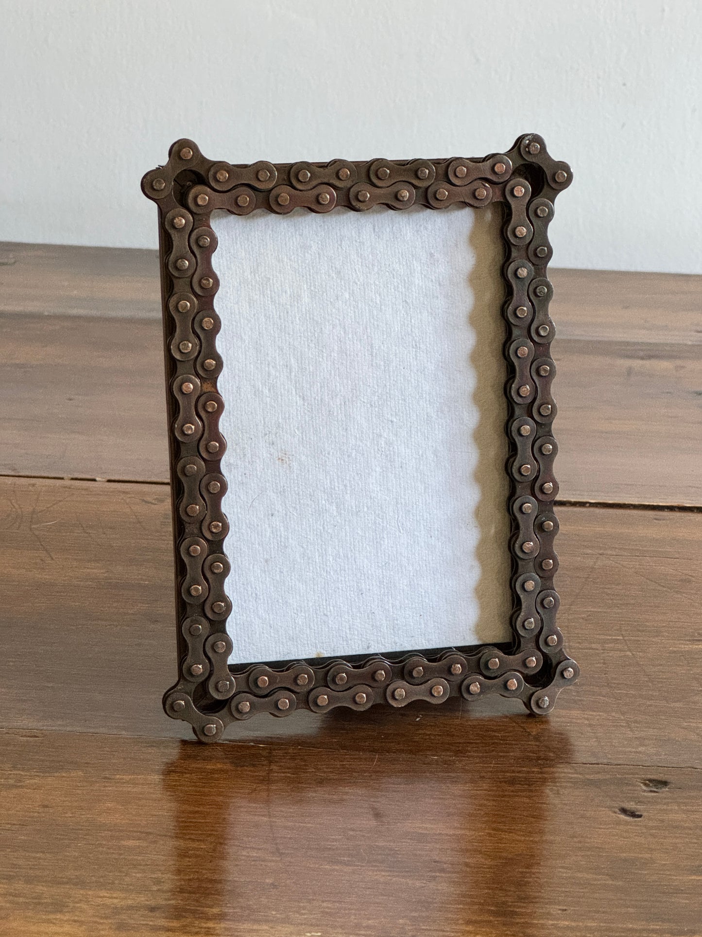 Upcycled Bicycle Chain Picture Frame 4x6