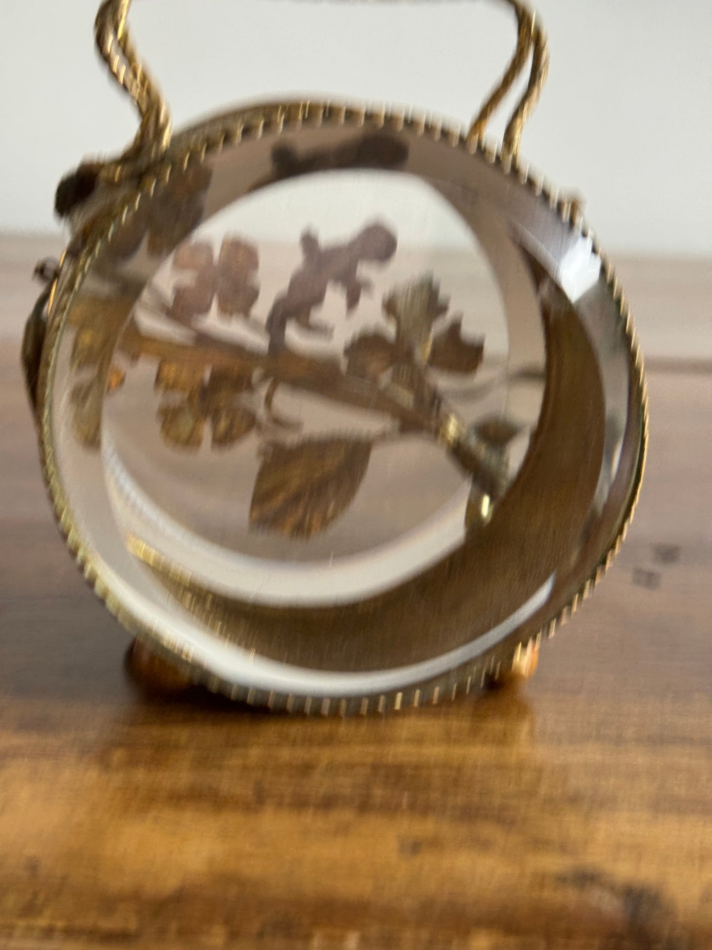 Vintage French Jewlery Box Glass Display - Condition Issues