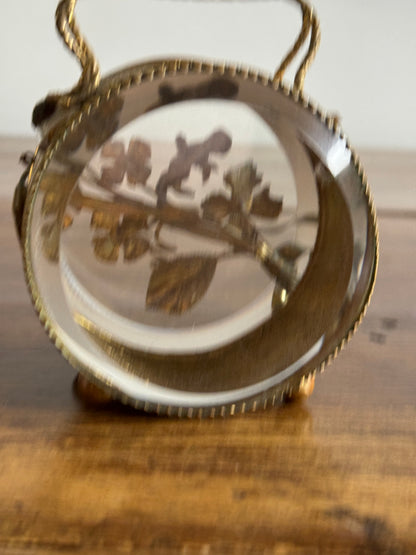 Vintage French Jewlery Box Glass Display - Condition Issues