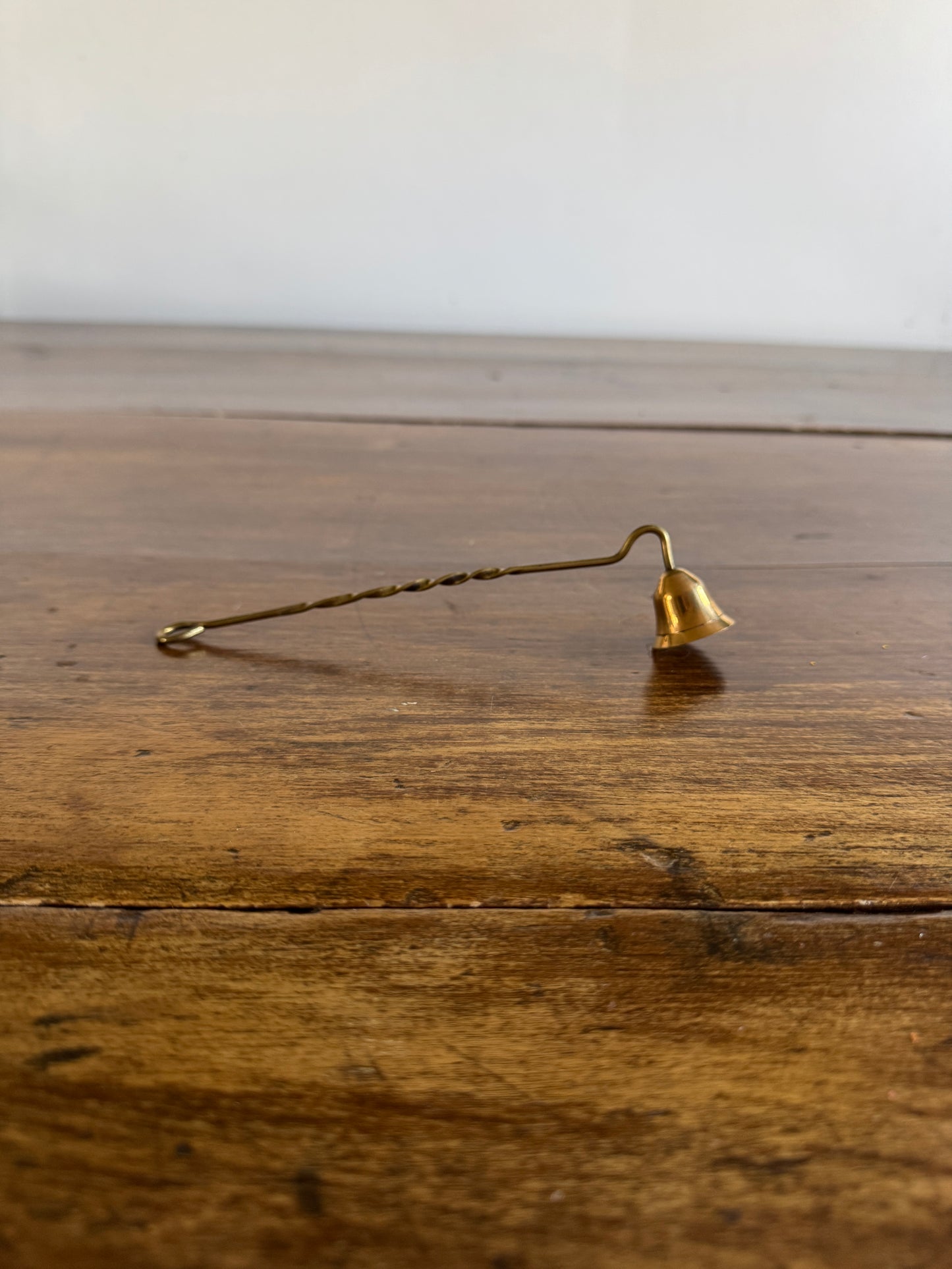 Miniature Brass Snuffer with Simple Twist Handle - A