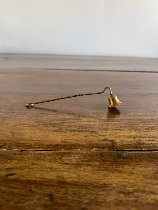 Miniature Brass Snuffer with Simple Twist Handle - A