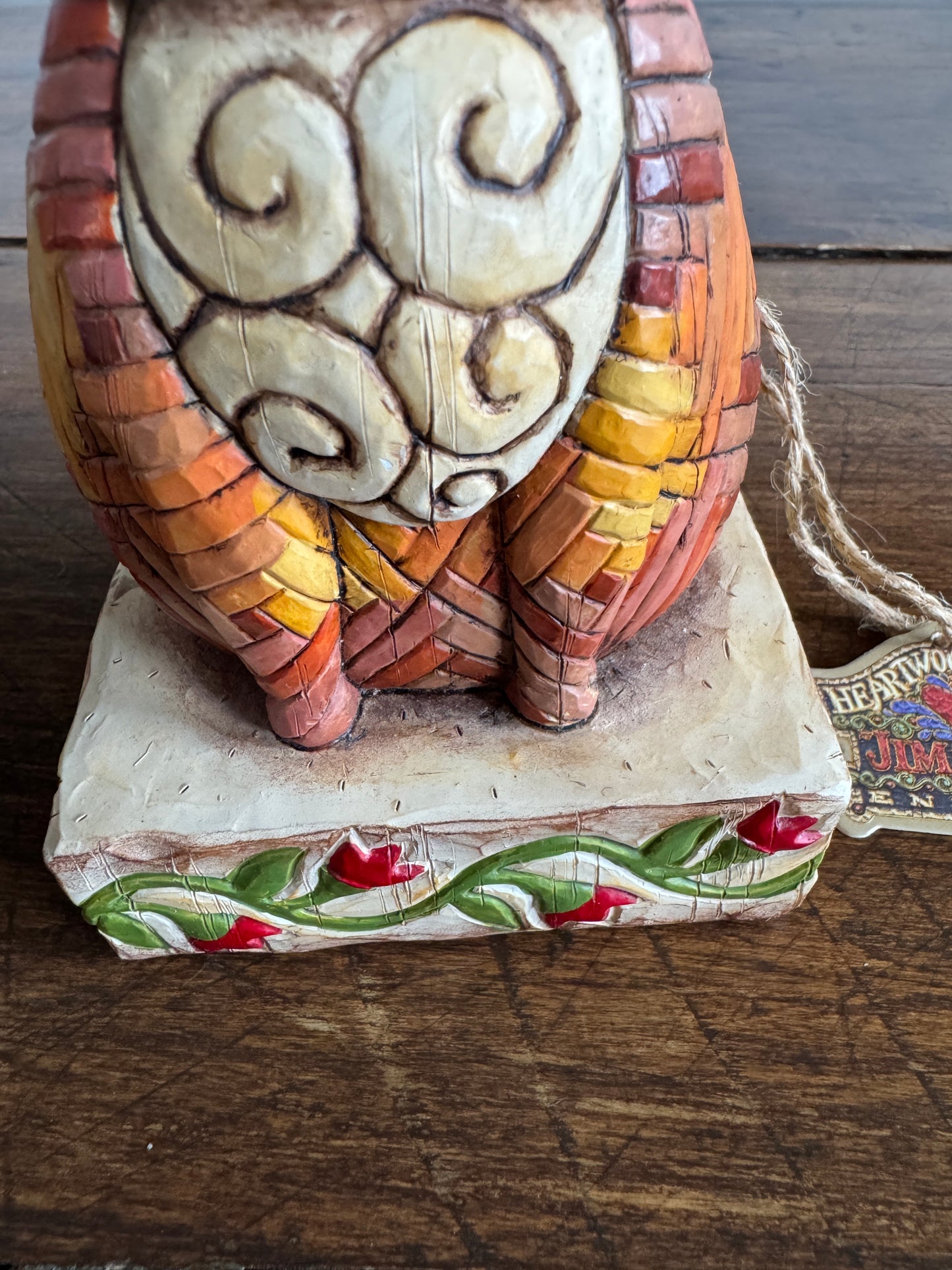 2003 Jim Shore Heartwood Creek Enesco Elijah Sitting Orange Cat Resin Figurine