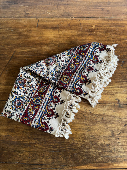 Printed Cloth Table Cover with Tassel Detailing Made in Iran