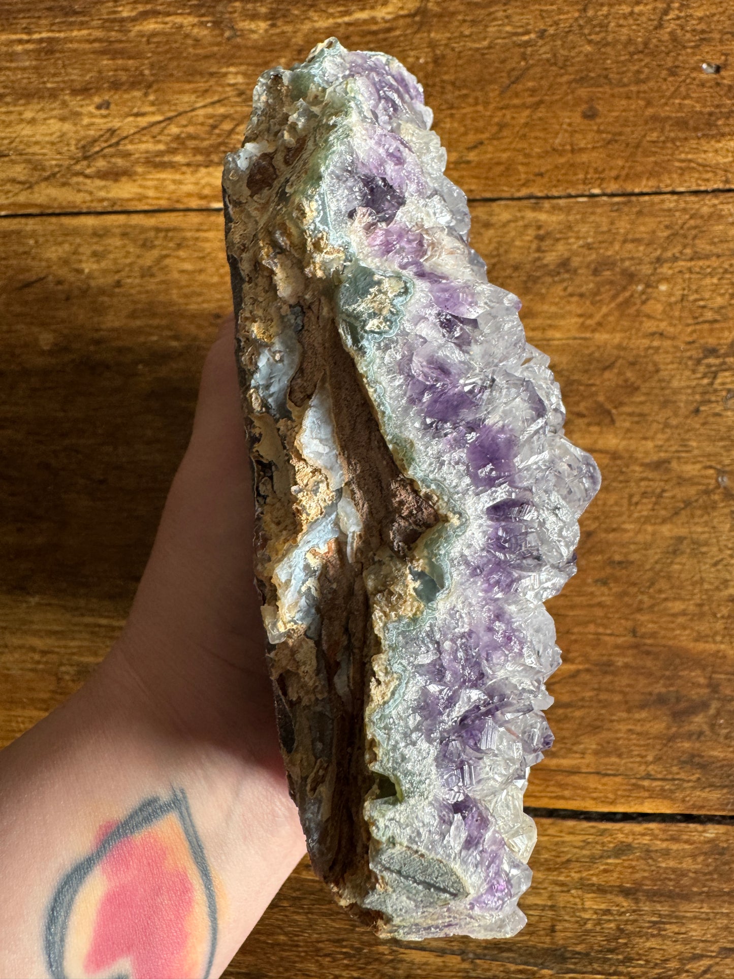 Raw Amethyst Stone Tealight Candle Holder - Made in Brazil