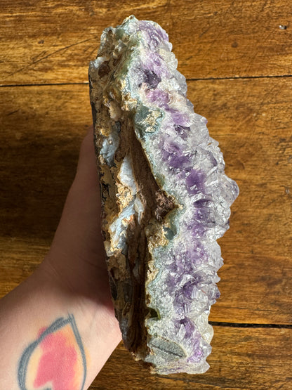 Raw Amethyst Stone Tealight Candle Holder - Made in Brazil