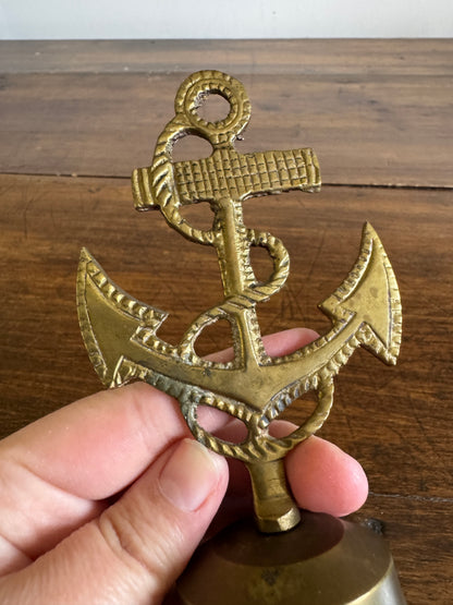 Vintage Brass Anchor Bell