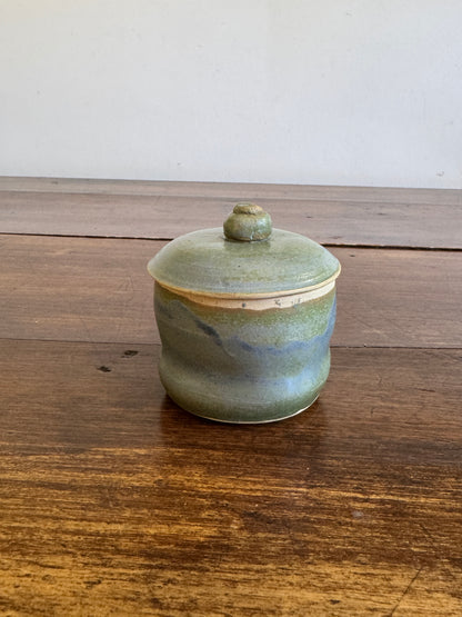 Studio Crafted Lidded Pottery Storage Jar