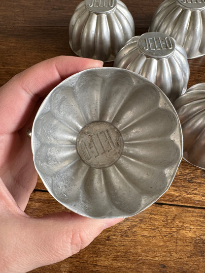 Set of Five Vintage Jello Branded Dessert Kitchen Molds