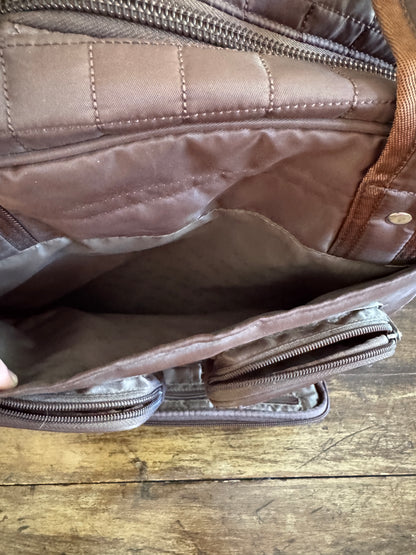 Brown Lug Bag with Lots of Pockets