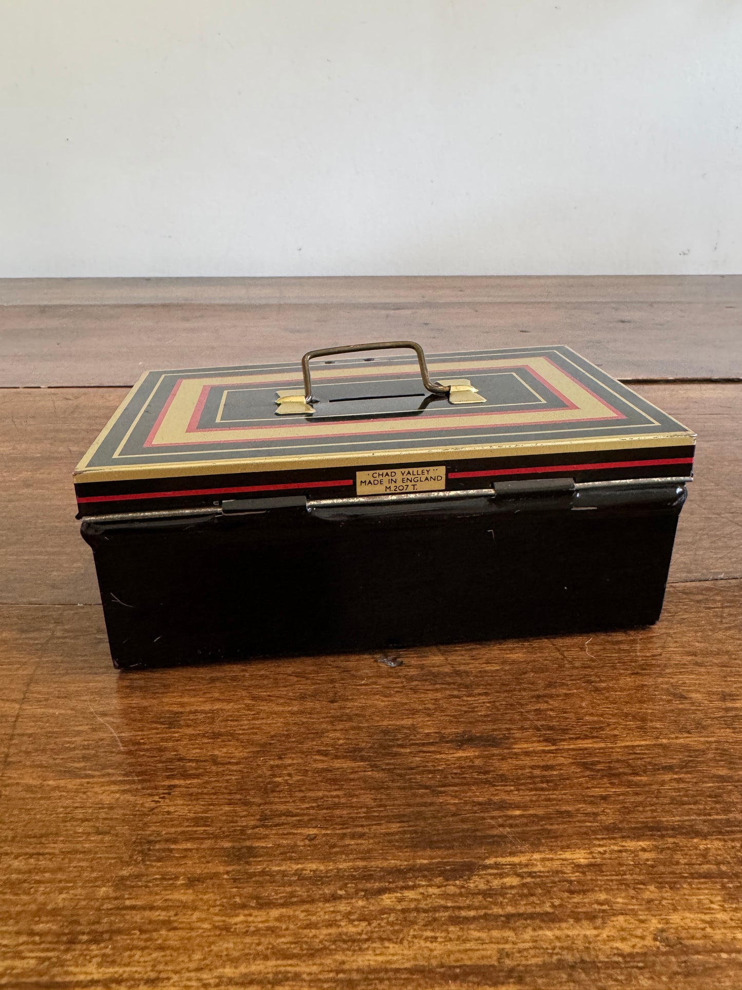 Vintage European Money Box - Chad Valley Small Deed Box - Made in England