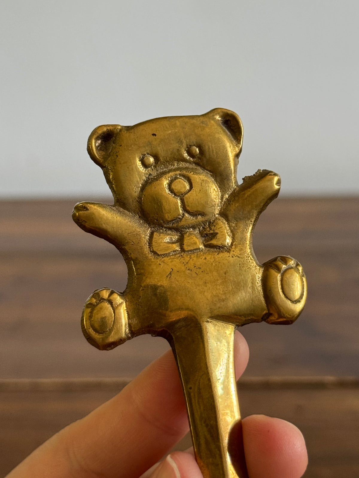 Vintage Brass Bear Letter Opener
