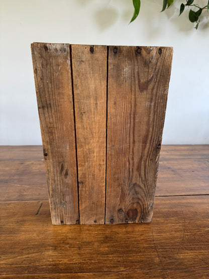 Vintage Cut Down Shell Wooden Crate