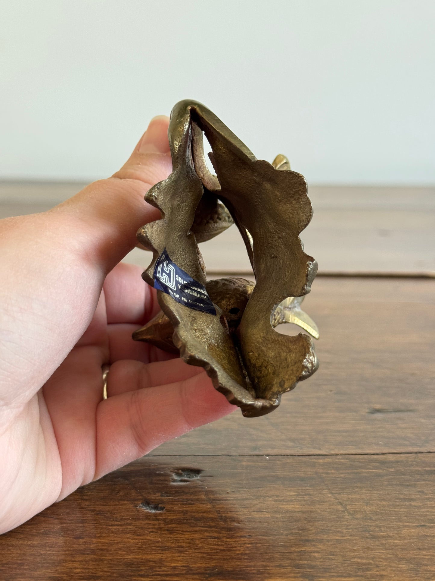 Vintage Brass Birds on Ornate Base - Brass Love Bird Figurine