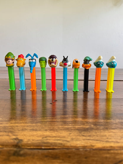 PICK ONE: Pez Dispensers with Cartoon Character Toppers