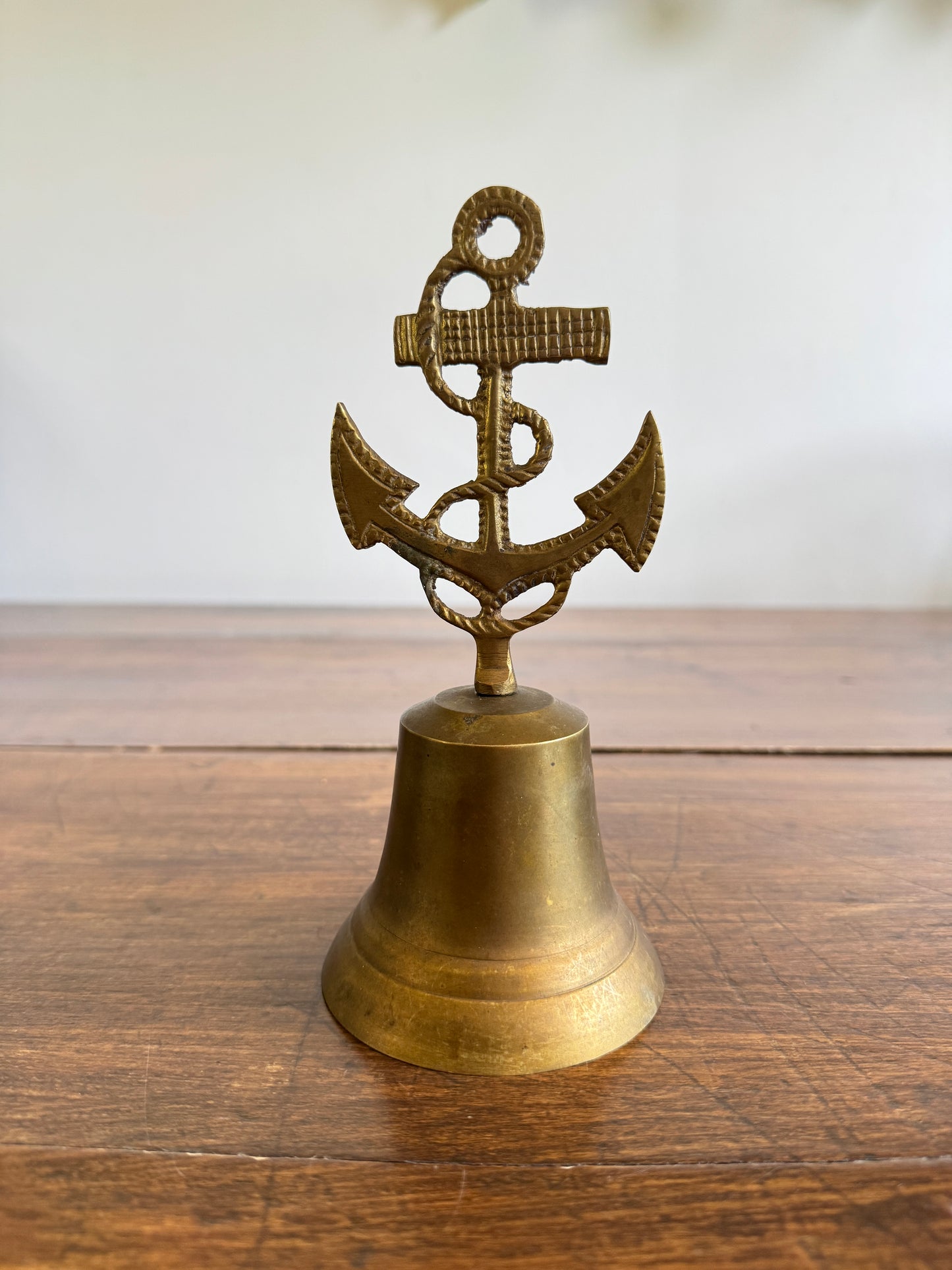 Vintage Brass Anchor Bell