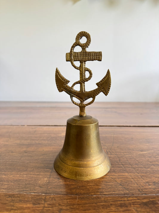 Vintage Brass Anchor Bell