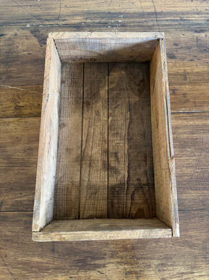 Vintage Cut Down Shell Wooden Crate