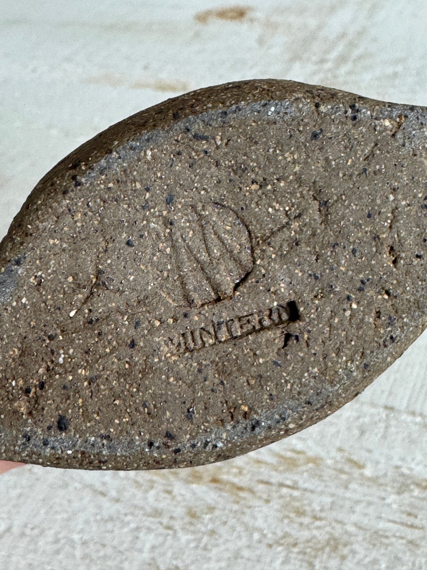 Pottery Faux Fossil Vase - Stoneware Pottery Vase